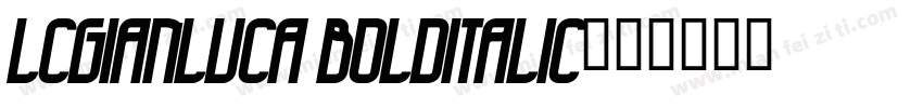 LCGianluca BoldItalic字体转换